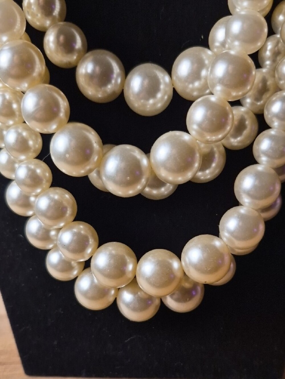 Classic Ivory Pearl Multi-Strand Necklace - Elegant Women’s Jewelry - Picture 5 of 5